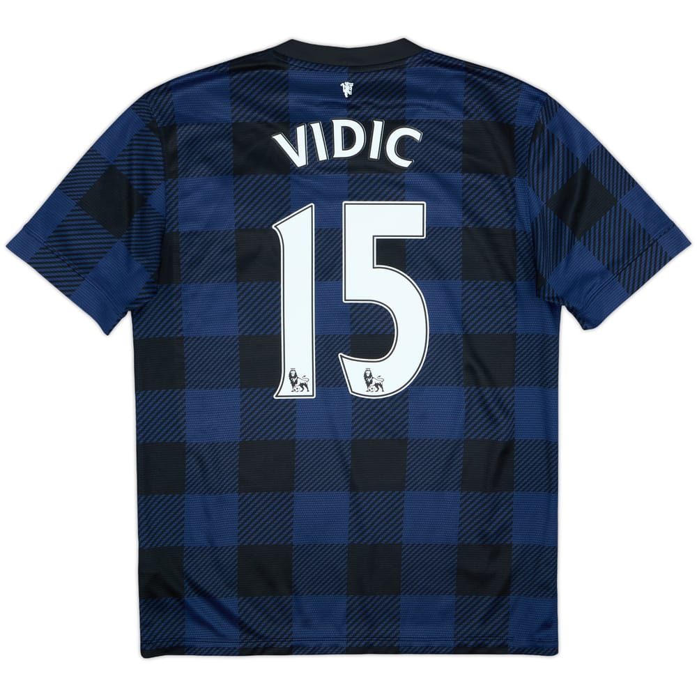 2013-14 Manchester United Away Shirt Vidic #15 - 6/10 - (M)