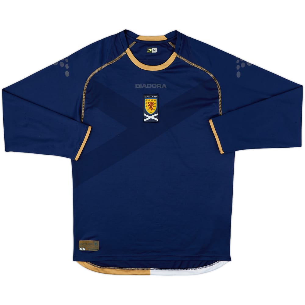 2007-08 Scotland Home L/S Shirt - 4/10 - (M)