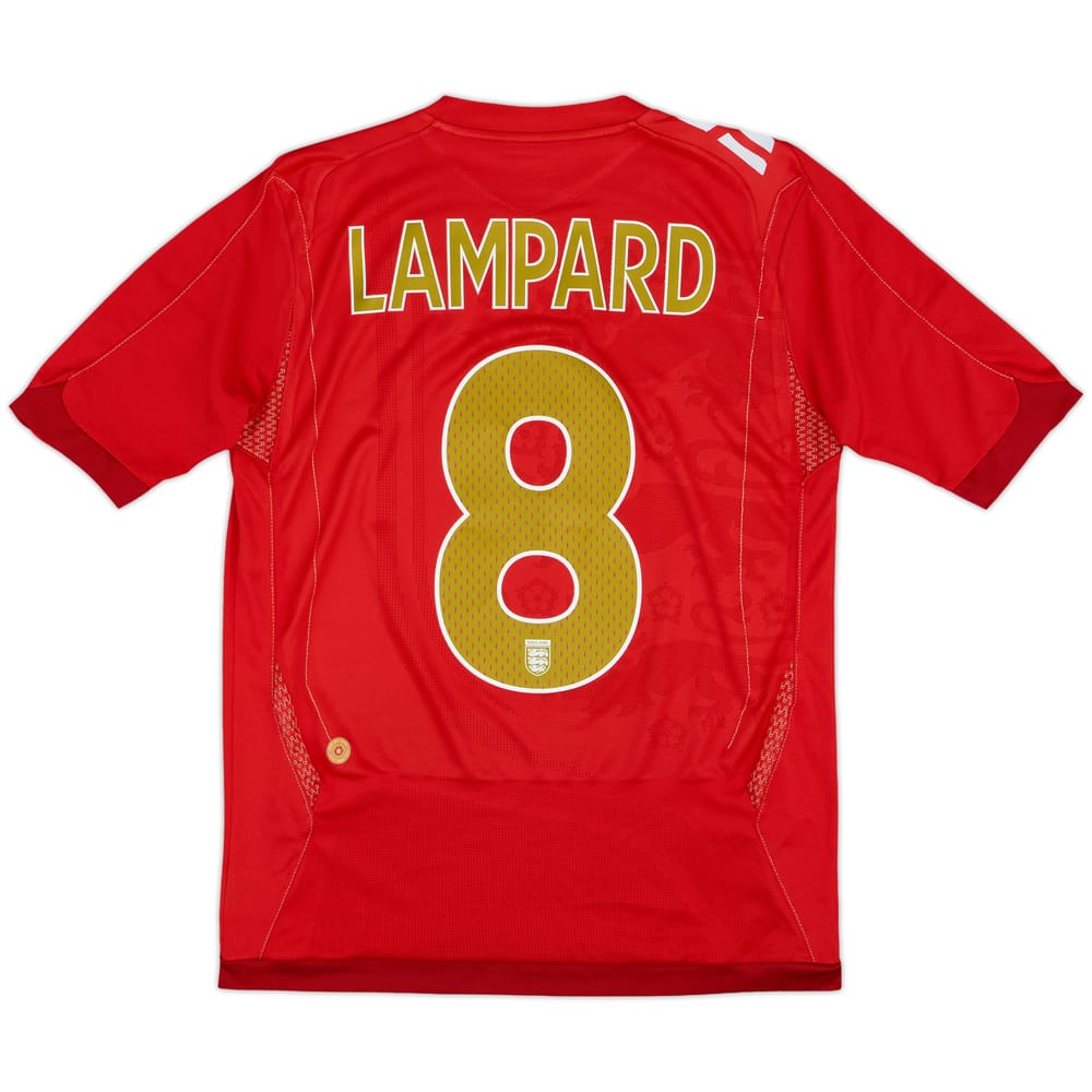 2006-08 England Away Shirt Lampard #8 - 8/10 - (XL.Boys)