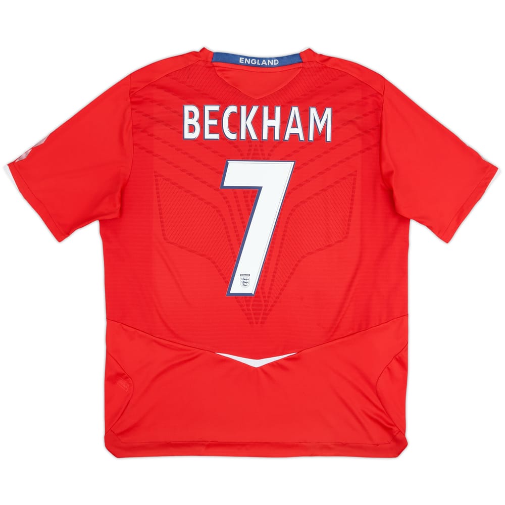 2008-10 England Away Shirt Beckham #7 - 6/10 - (XL)
