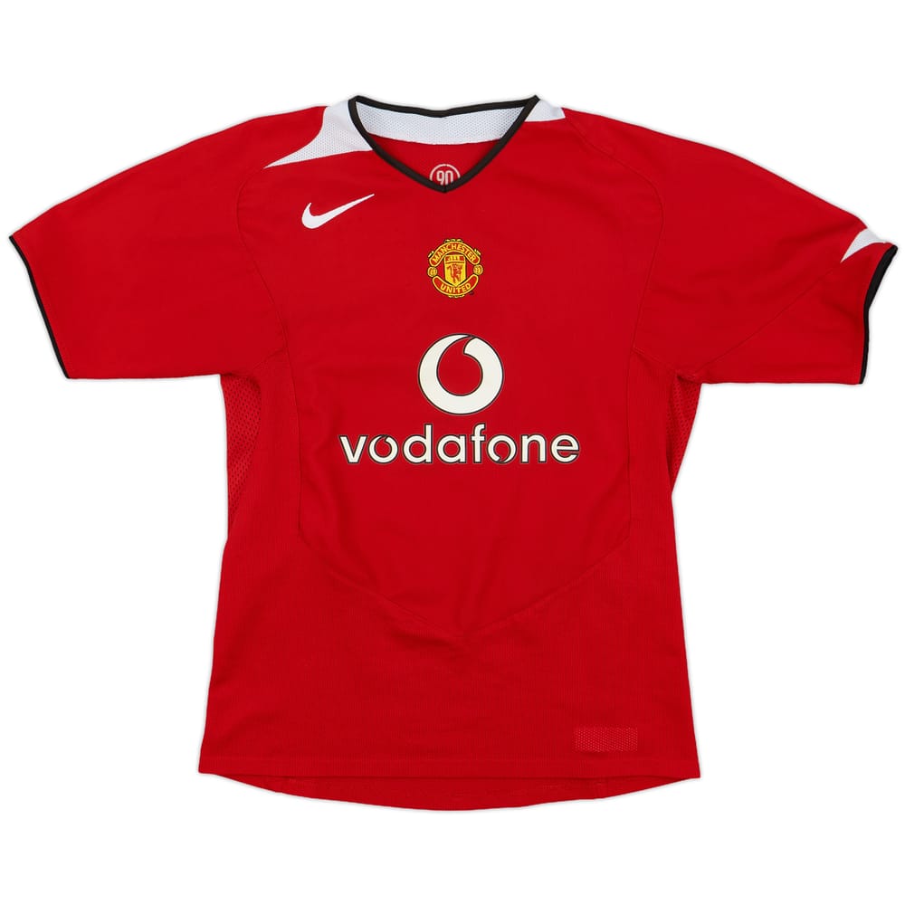 2004-06 Manchester United Home Shirt - 8/10 - (L.Boys)