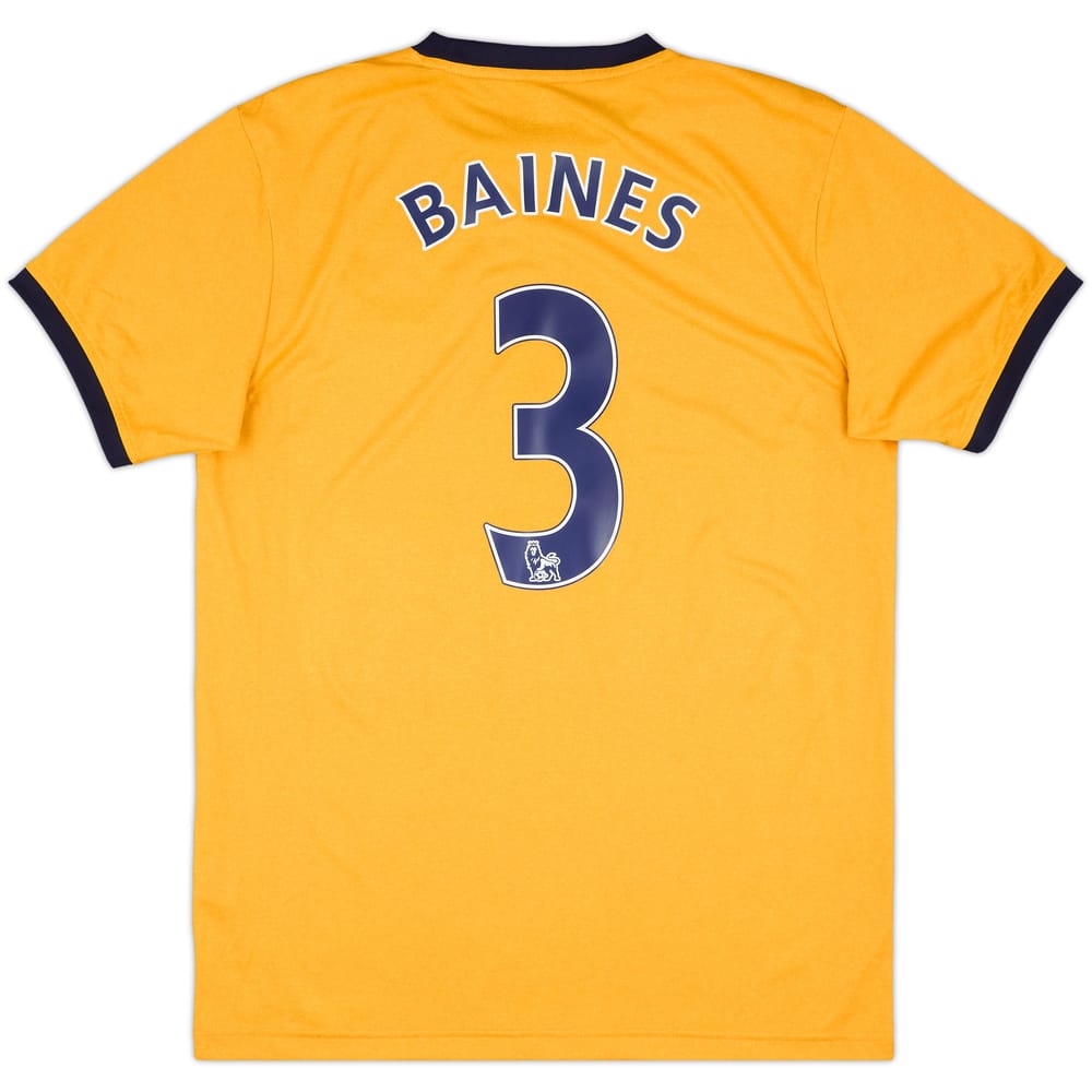 2011-12 Everton Away Shirt Baines #3 - 8/10 - (M)