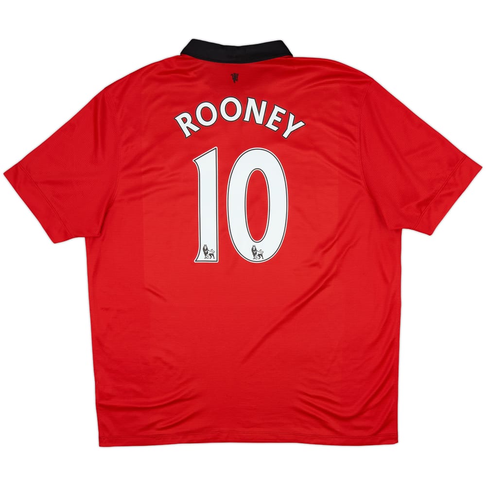 2013-14 Manchester United Home Shirt Rooney #10 - 5/10 - (XXL)