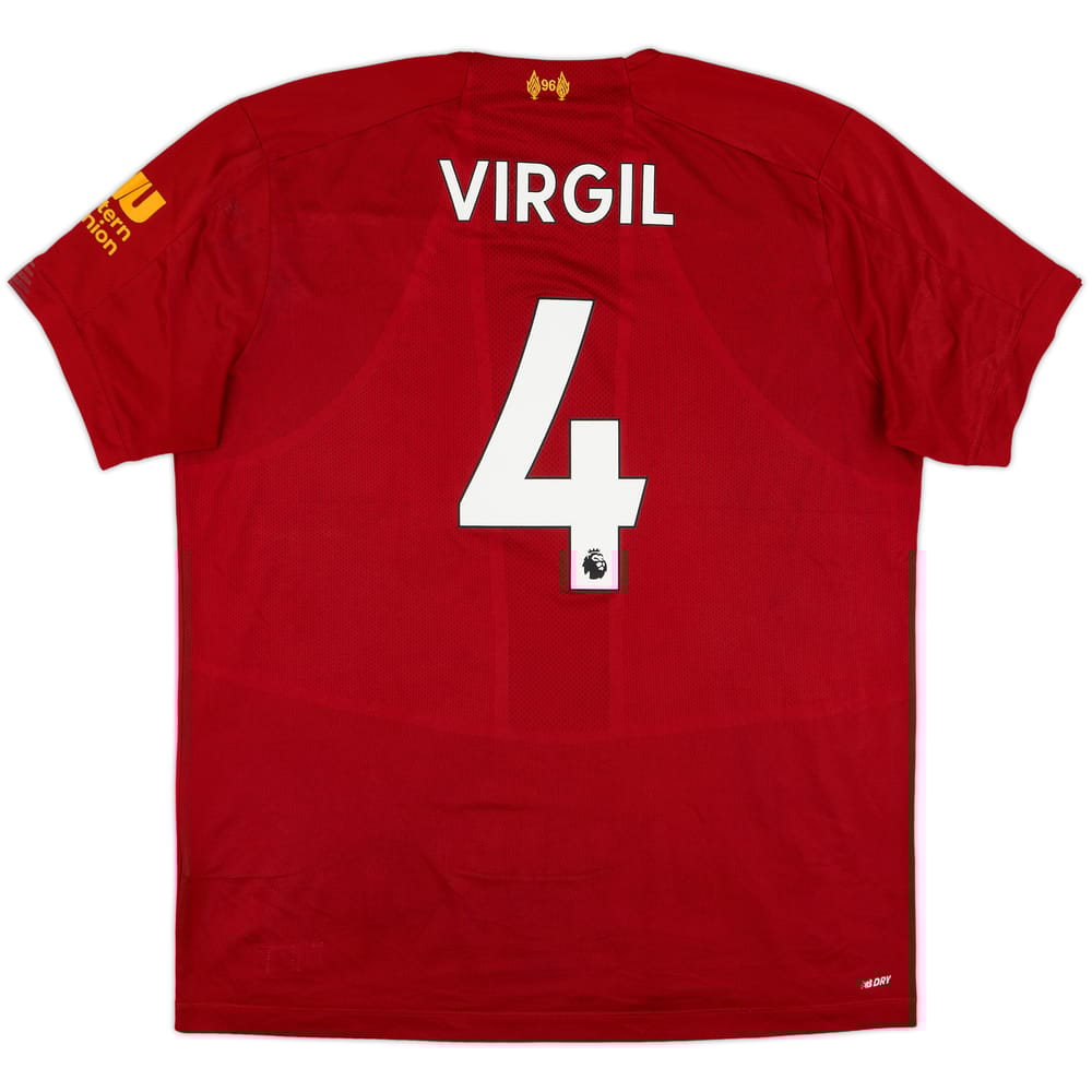 2019-20 Liverpool Home Shirt Virgil #4 - 5/10 - (XL)