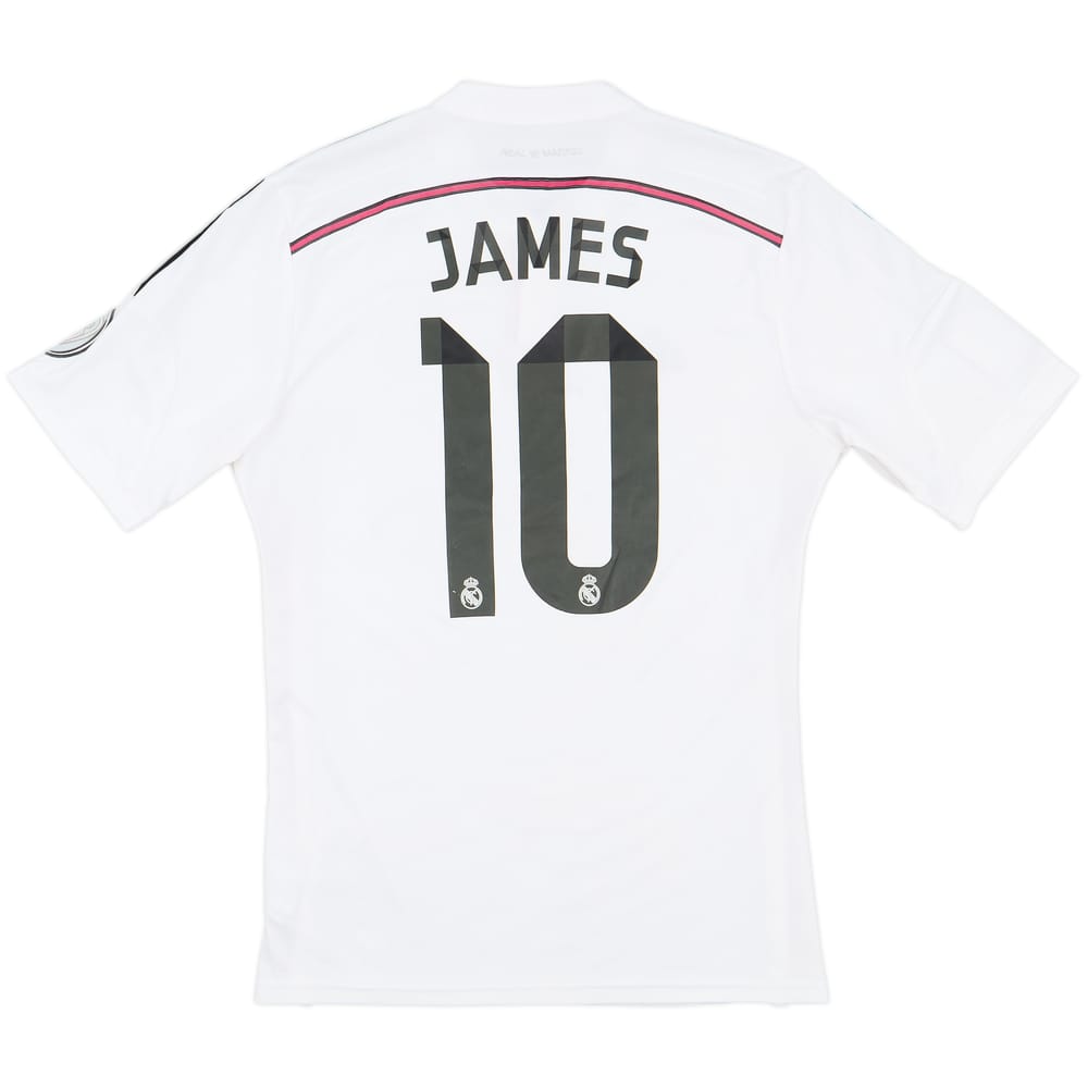 2014-15 Real Madrid Home Shirt James #10 - 6/10 - (M)