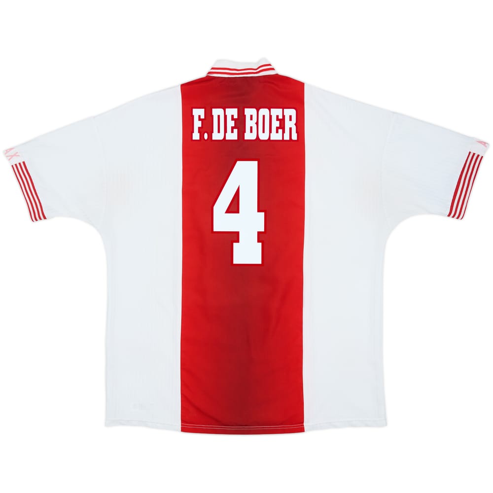 1997-98 Ajax Home Shirt F.De Boer #4 - 8/10 - (XXL)