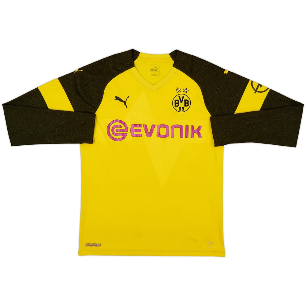 2018-19 Borussia Dortmund Home L/S Shirt - 6/10 - (L)