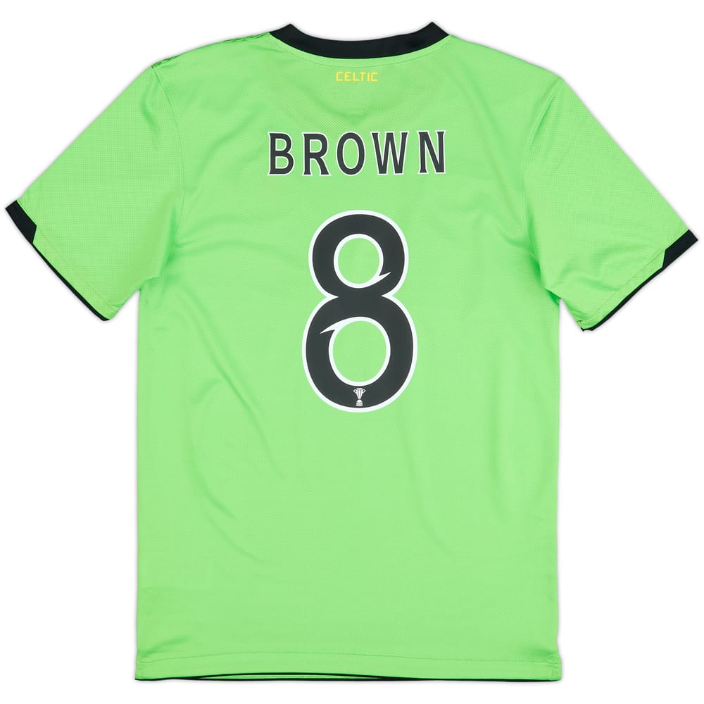 2010-11 Celtic Away Shirt Brown #8 - 8/10 - (S)