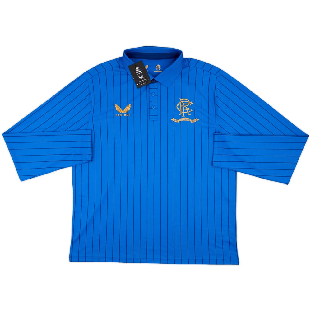 2021-22 Rangers Castore Polo L/S Shirt (3XL)