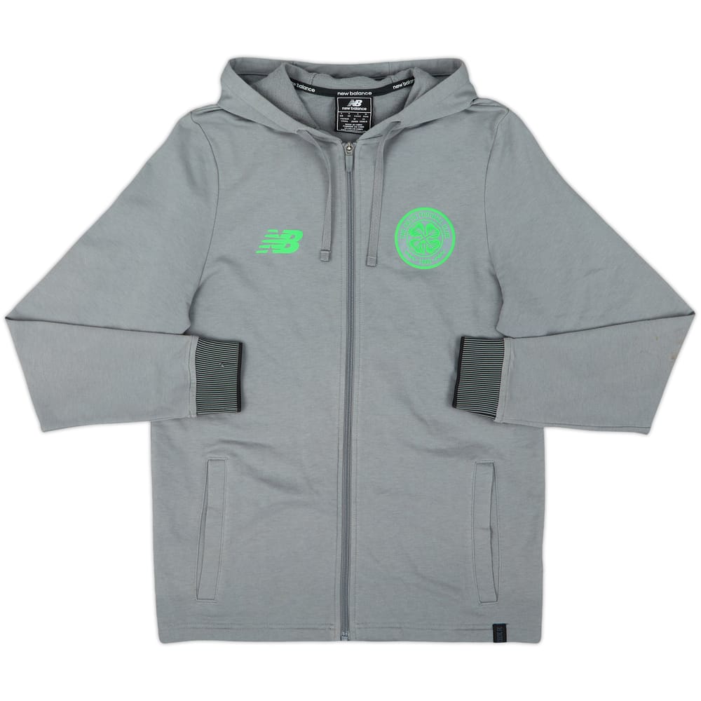 2017-18 Celtic New Balance Hooded Sweat Top - 7/10 - (S)