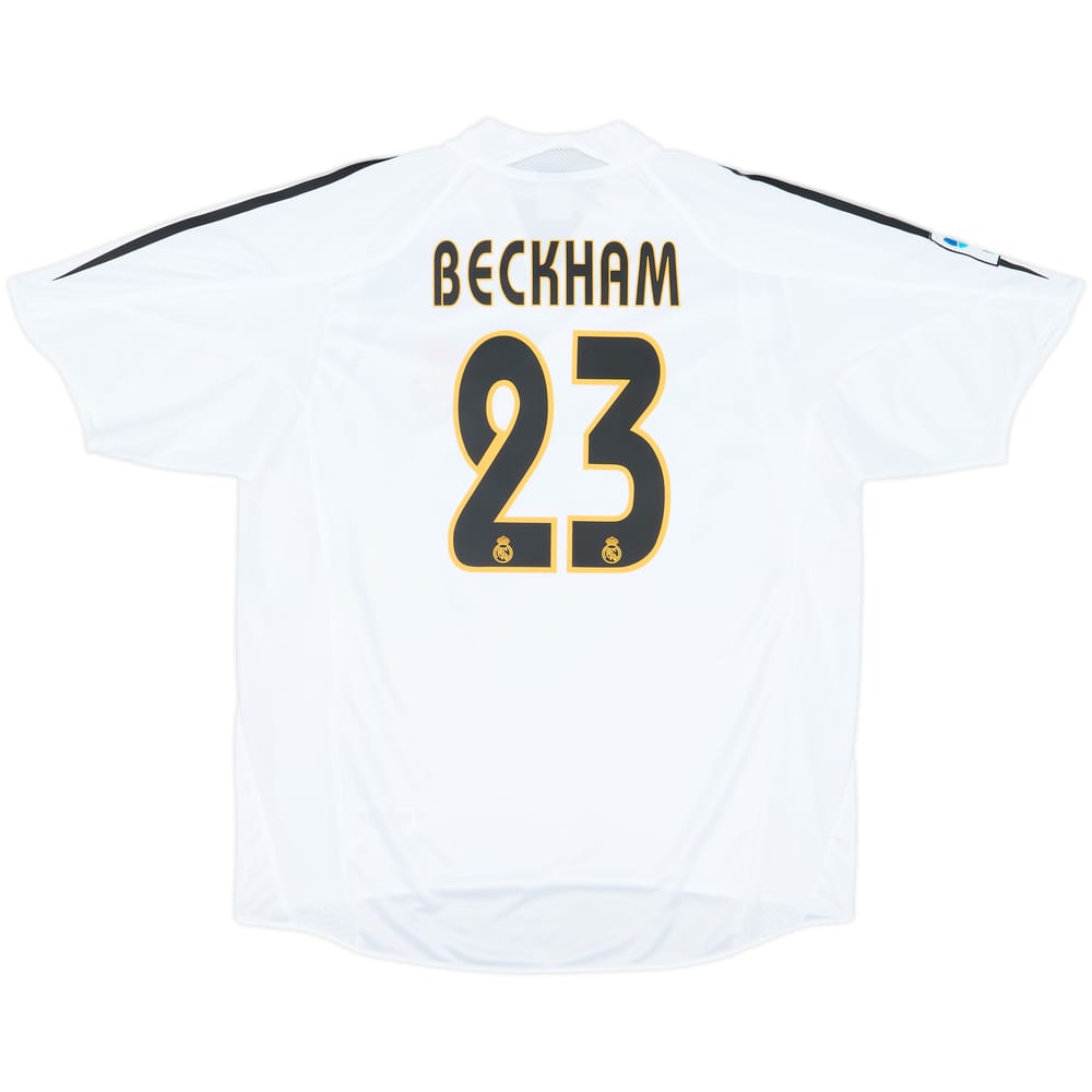 2004-05 Real Madrid Home Shirt Beckham #23 - 8/10 - (L)