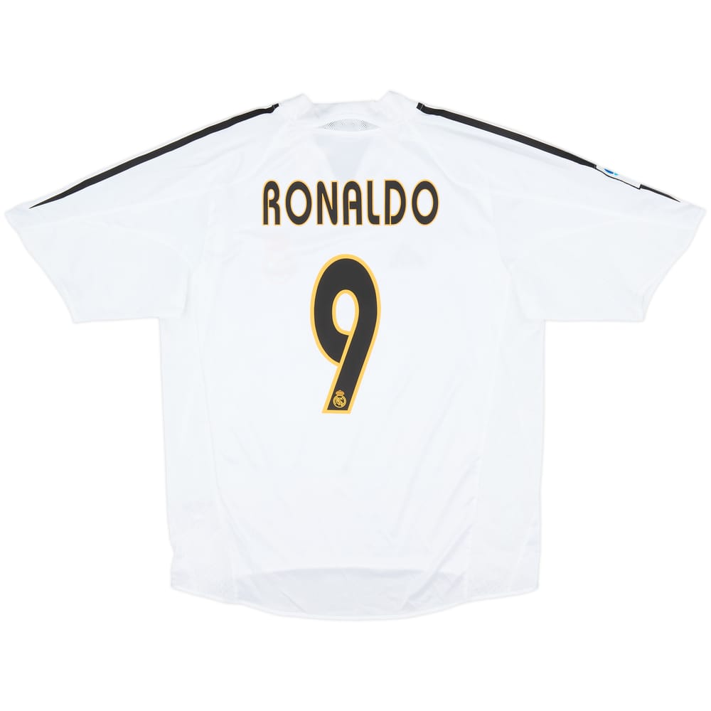 2004-05 Real Madrid Home Shirt Ronaldo #9 - 9/10 - (M)