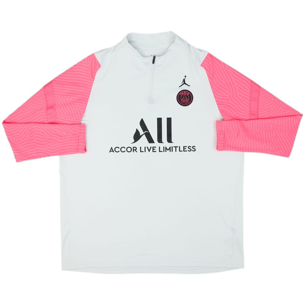 2021-22 Paris Saint-Germain Nike/Jordan 1/4 Zip Drill Top - 7/10 - (XXL)