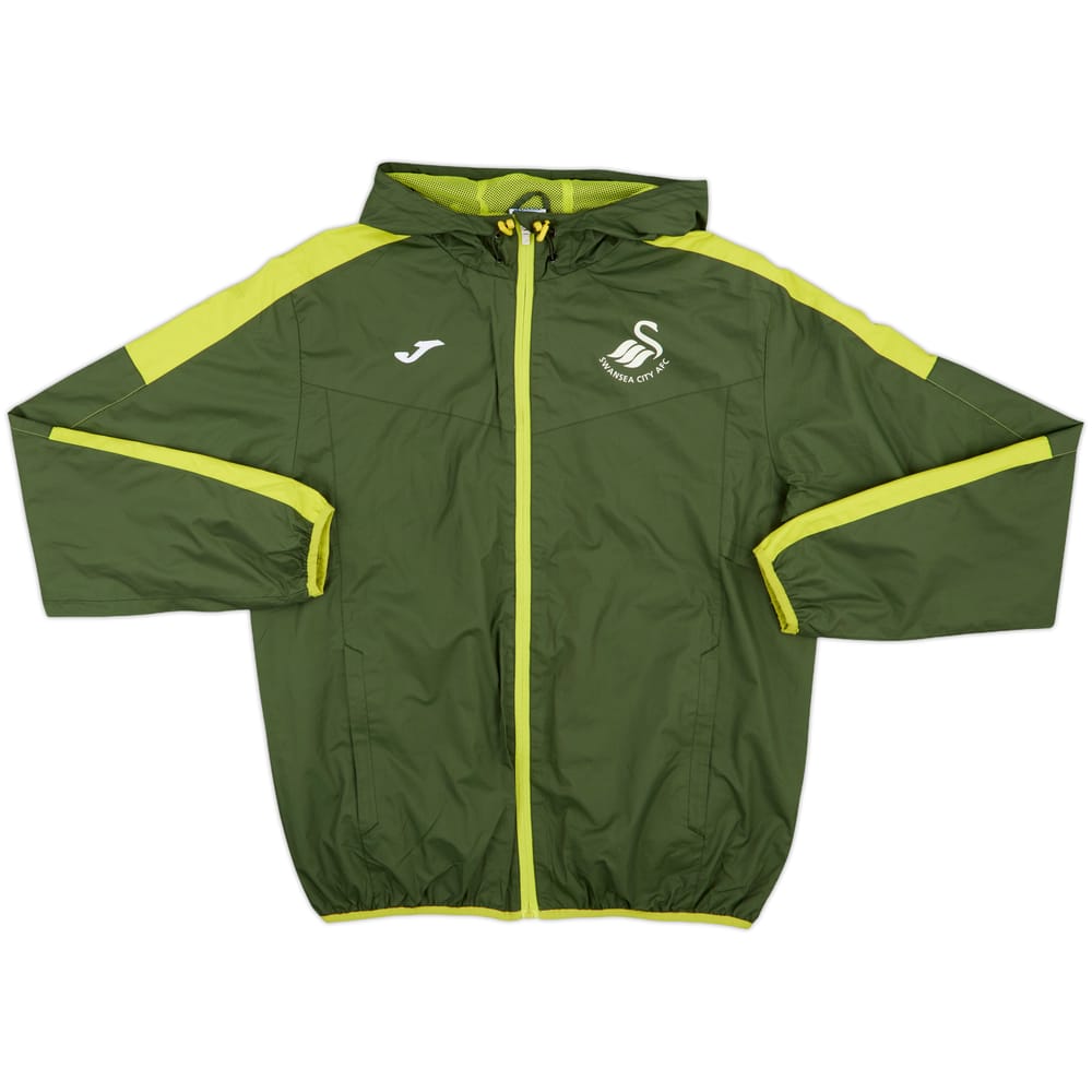 2020-21 Swansea City Joma Hooded Rain Jacket - 8/10 - (L)