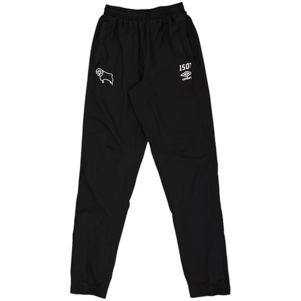 2018-19 Derby County Player Issue Umbro Track Pants/Bottoms #1507 - 10/10 - (S)