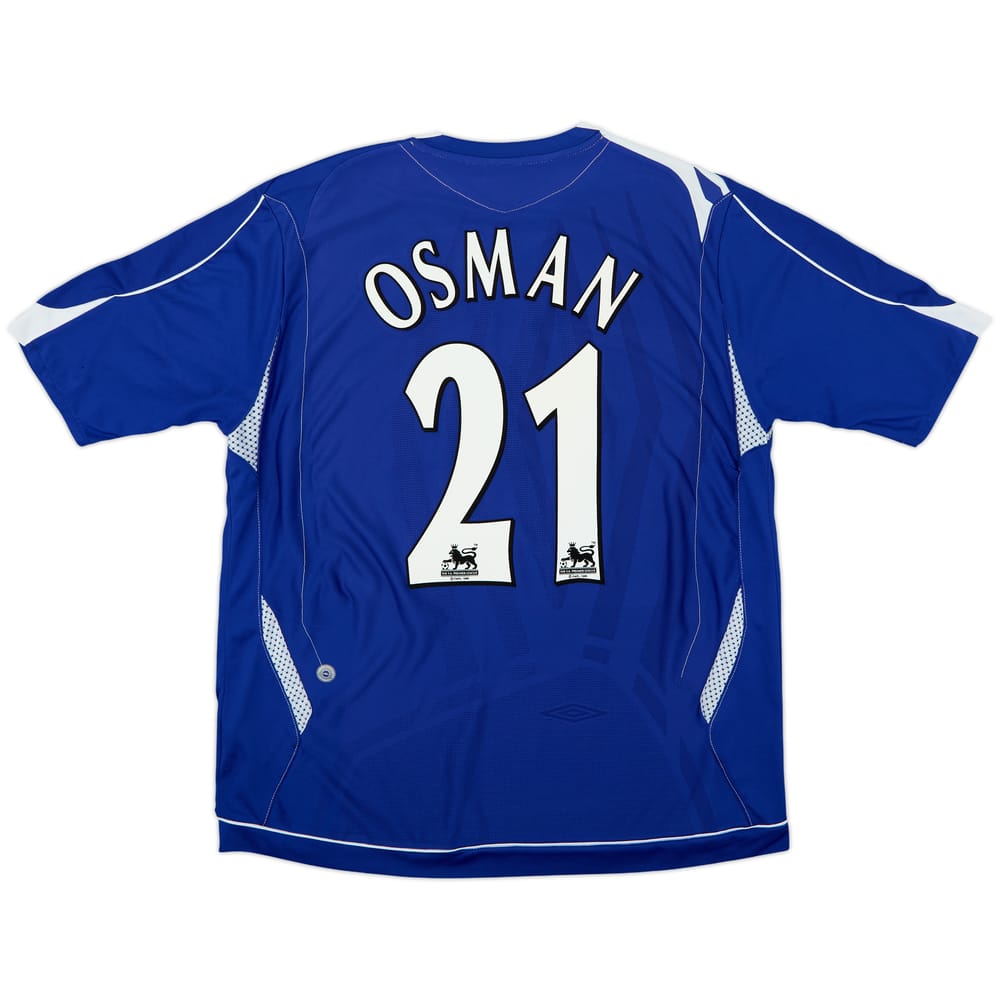 2006-07 Everton Home Shirt Osman #21 - 7/10 - (XL)