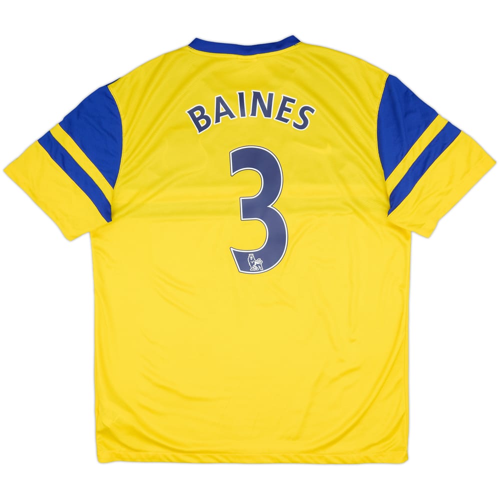 2013-14 Everton Away Shirt Baines #3 - 8/10 - (XL)