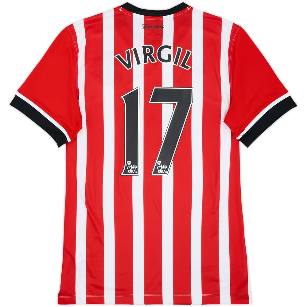 2016-17 Southampton Home Shirt Virgil #17 - 8/10 - (M)
