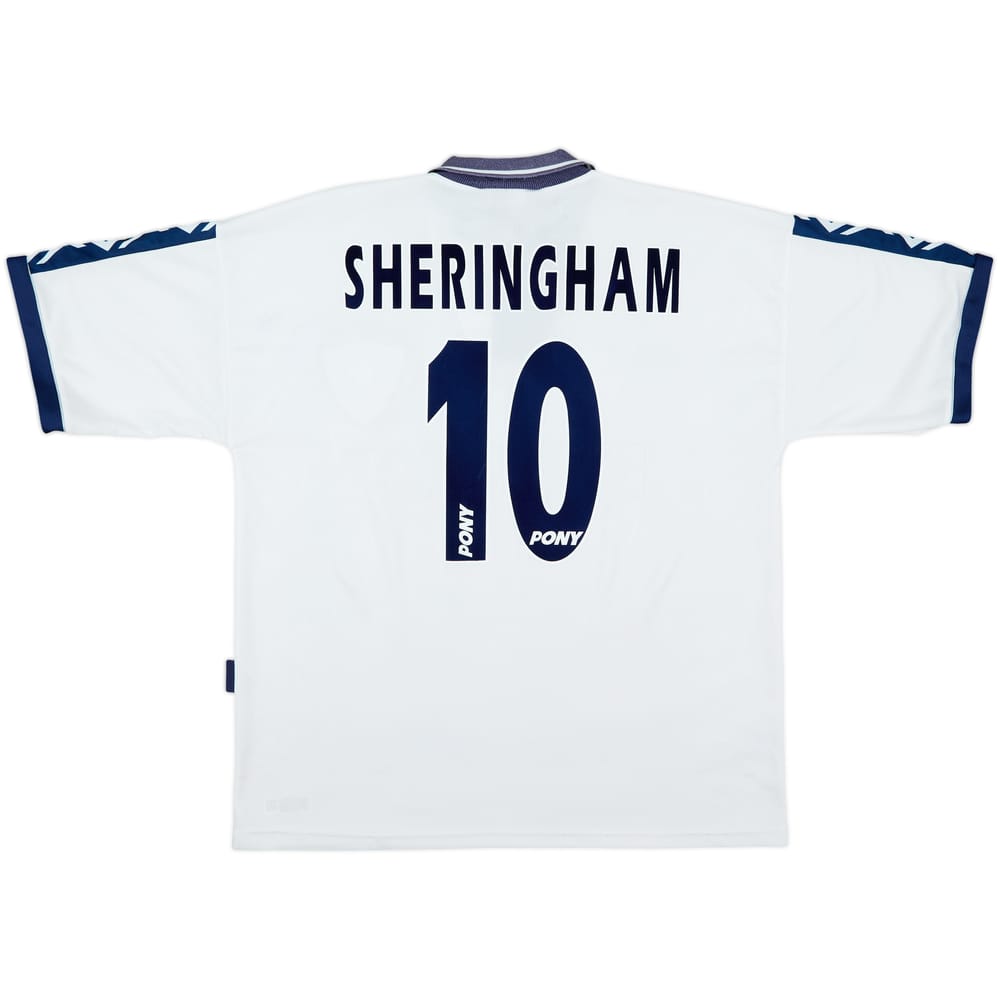 1995-97 Tottenham Home Shirt Sheringham #10 - 6/10 - (XL)