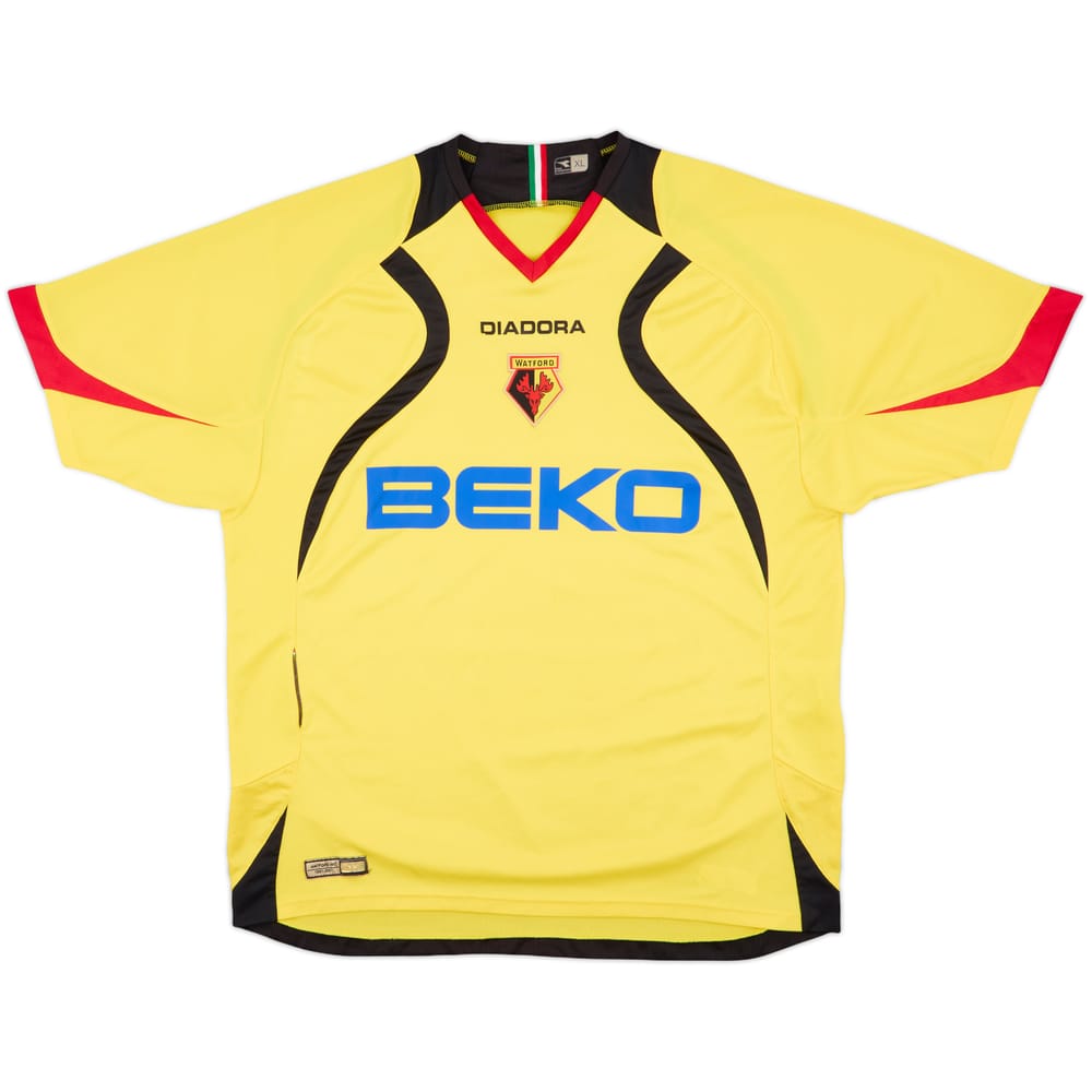 2007-08 Watford Home Shirt - 9/10 - (XL)