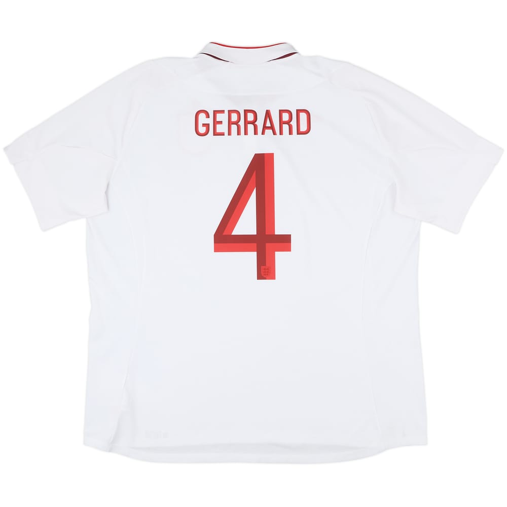 2012-13 England Home Shirt Gerrard #4 - 8/10 - (3XL)