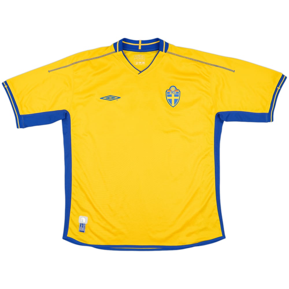 2003-04 Sweden Home Shirt #4 - 5/10 - (XL)