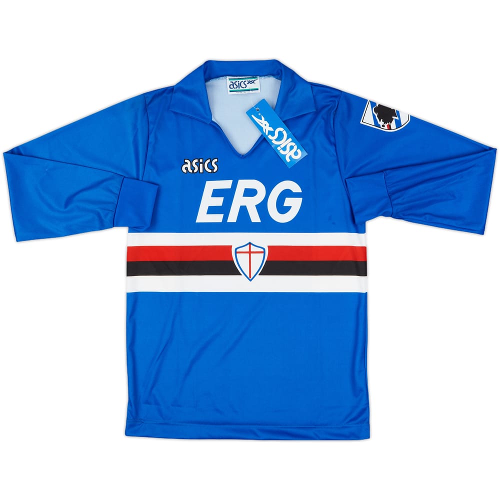 1990-92 Sampdoria Home L/S Shirt (M.Boys)