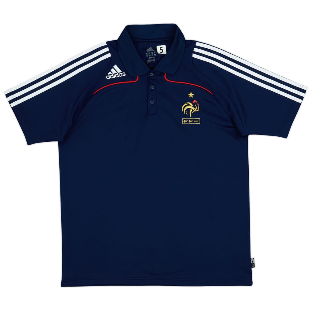 2007-08 France adidas Polo Shirt - 9/10 - (M/L)