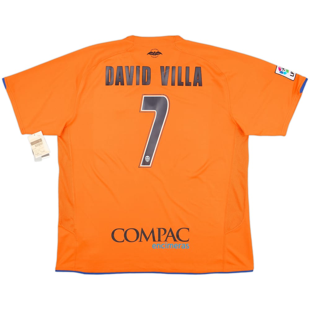 2007-08 Valencia Away Shirt David Villa #7 (XXL)