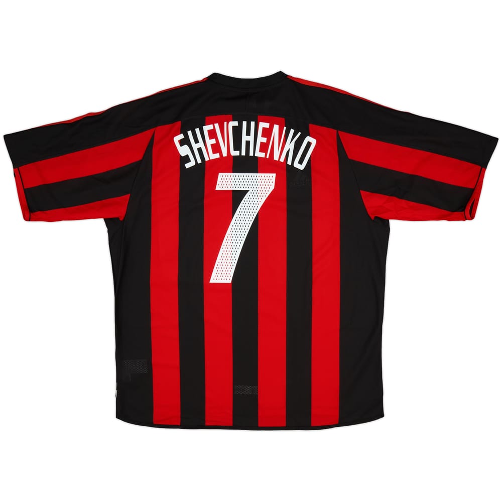 2003-04 AC Milan Home Shirt Shevchenko #7 (XL)