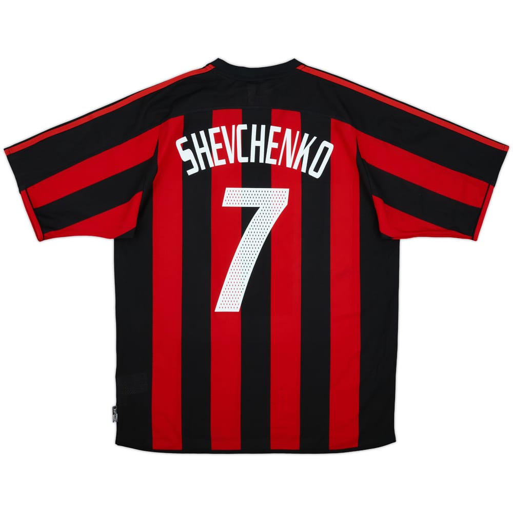 2003-04 AC Milan Home Shirt Shevchenko #7 (L)