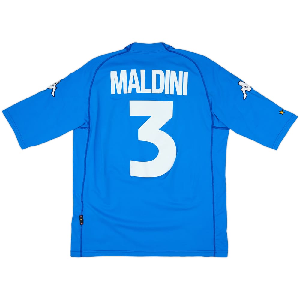 2002 Italy Home Shirt Maldini #3 (L)