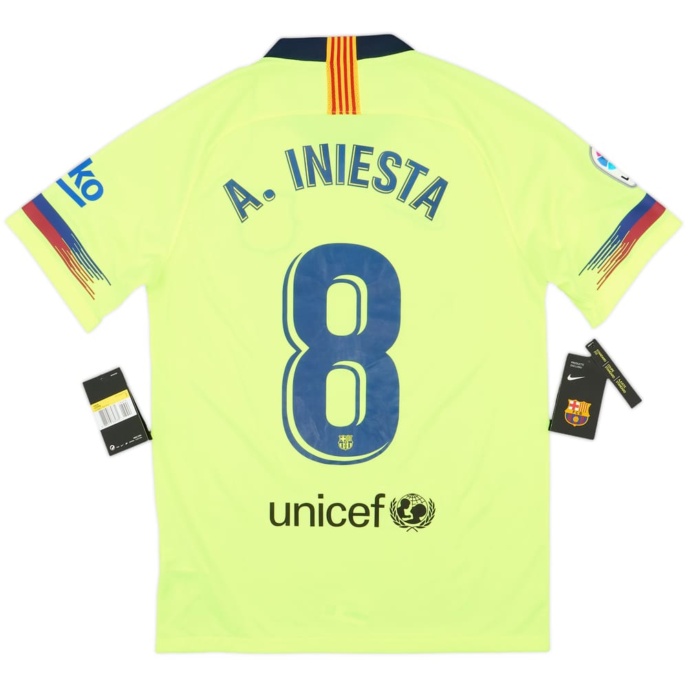 2018-19 Barcelona Away Shirt A.Iniesta #8 (S)