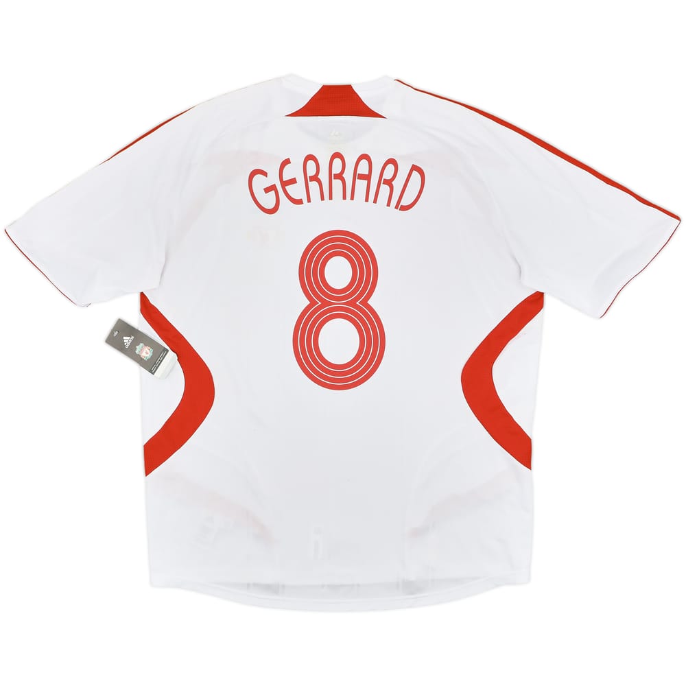 2007-08 Liverpool Away Shirt Gerrard #8 (XL)
