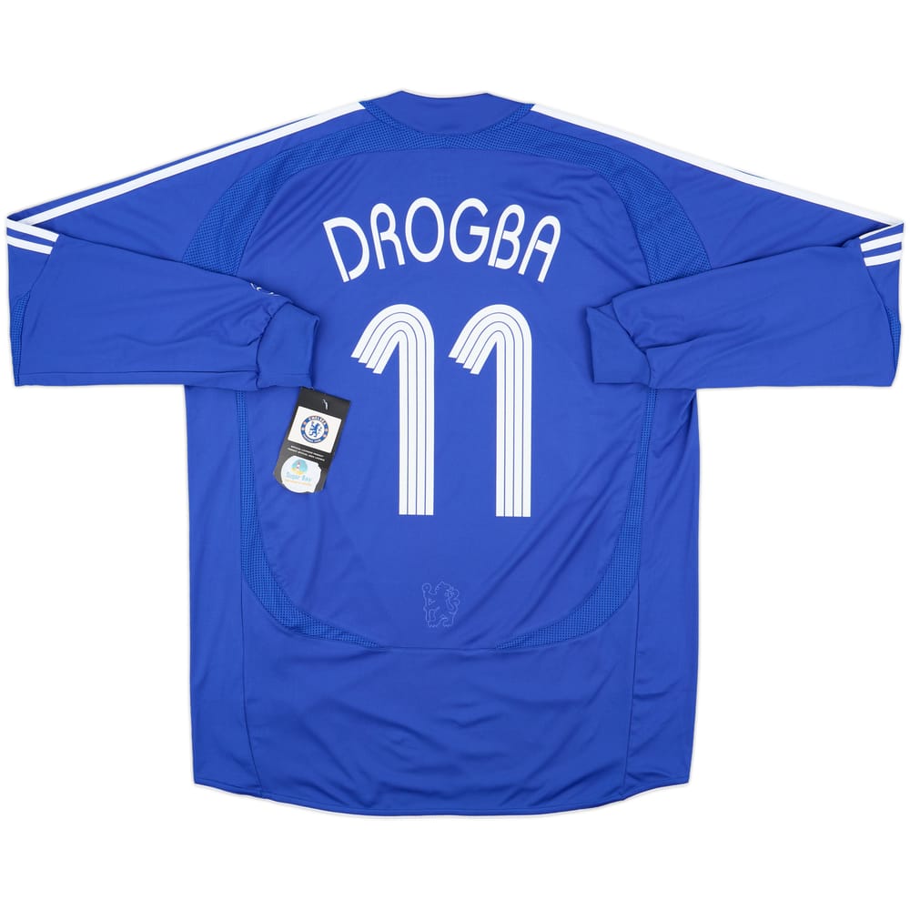 2006-08 Chelsea Player Issue Home L/S Shirt Drogba #11 (XL)