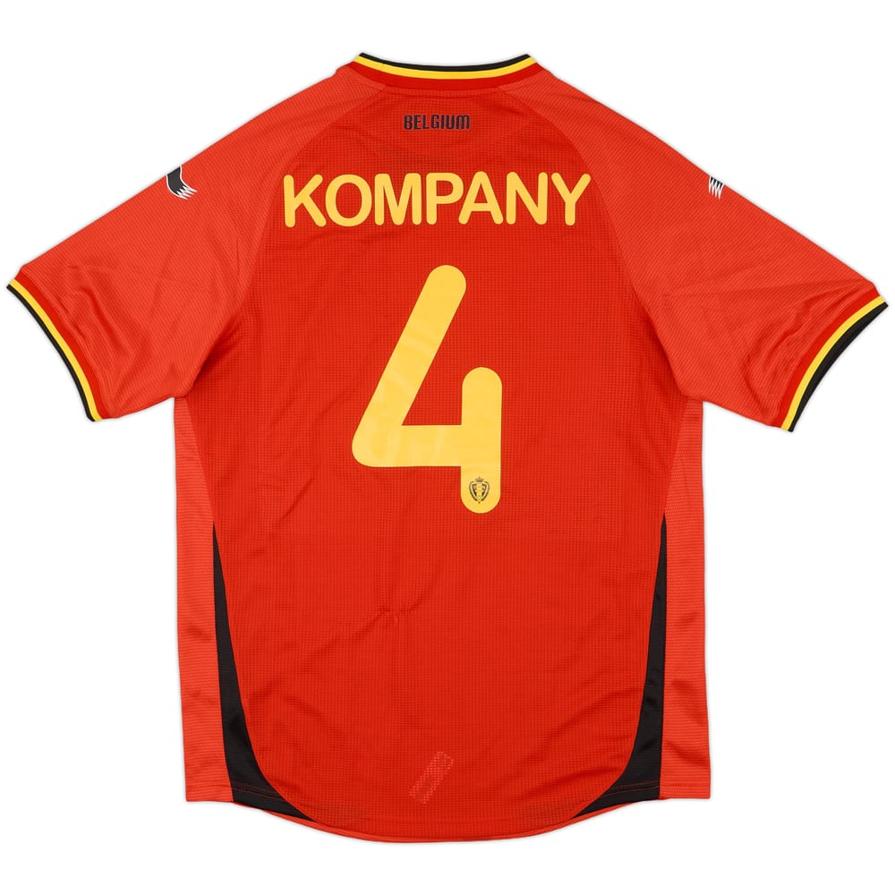 2014-15 Belgium Home Shirt Kompany #4 (L)