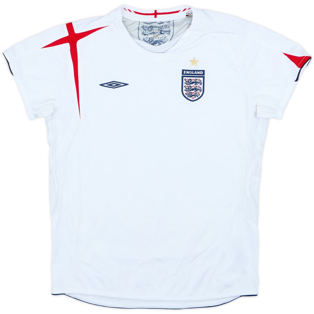 2005-07 England Home Shirt - 7/10 - (Women's M)