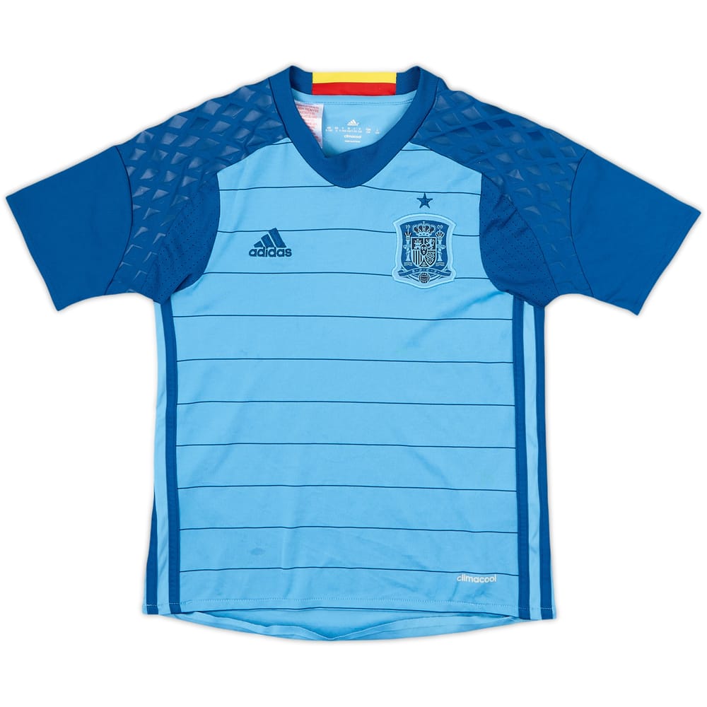 2016-17 Spain GK S/S Shirt - 5/10 - (S.Boys)