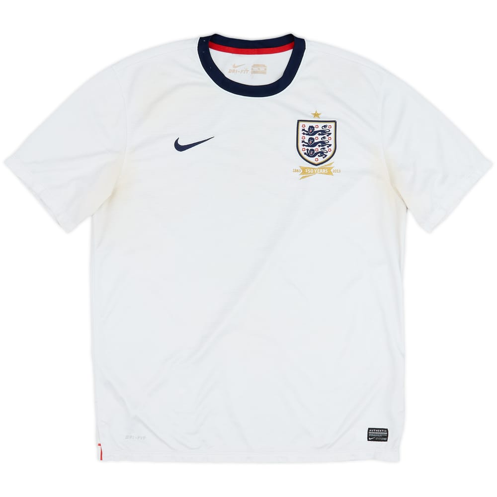 2013 England 150th Anniversary Home Shirt - 4/10 - (XL)