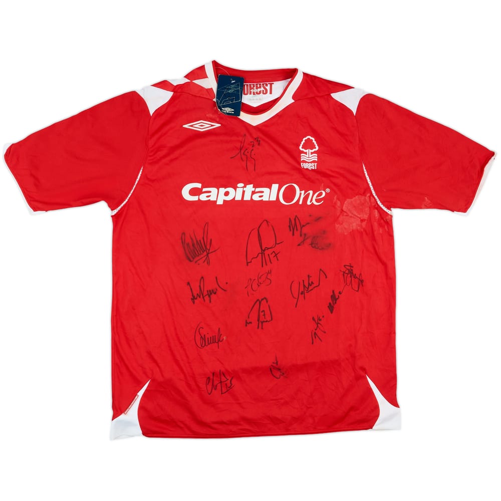 2006-08 Nottingham Forest Squad Signed Home Shirt (XL)
