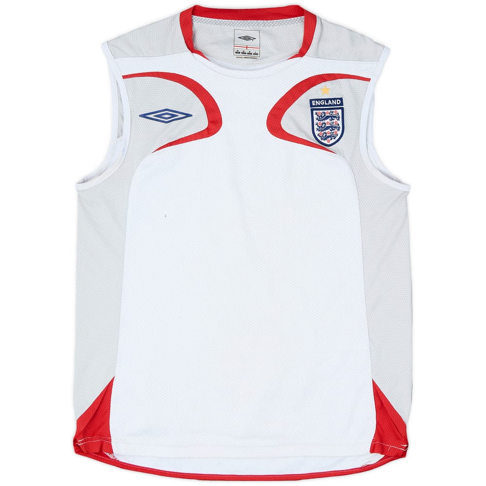 2006-07 England Umbro Training Vest - 5/10 - (M)