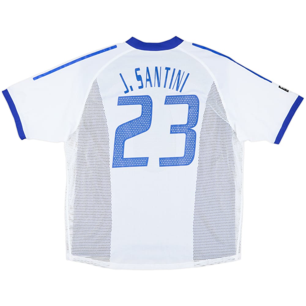 2003 France Player Issue Confederations Cup Signed Away Shirt J.Santini #23 - 8/10 - (XL)