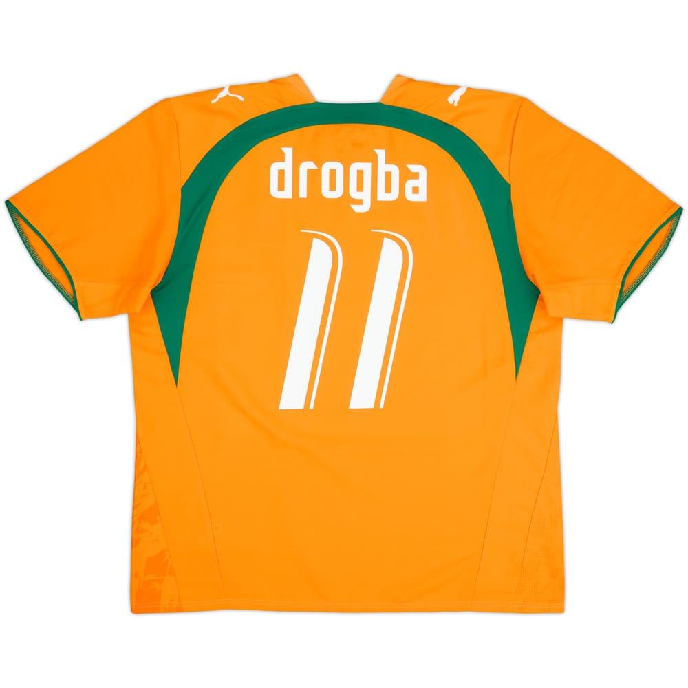 2006-07 Ivory Coast Home Shirt Drogba #11 - 8/10 - (XL)