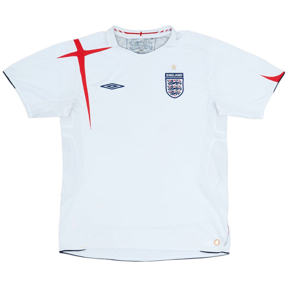 2005-07 England Home Shirt - 5/10 - (L)