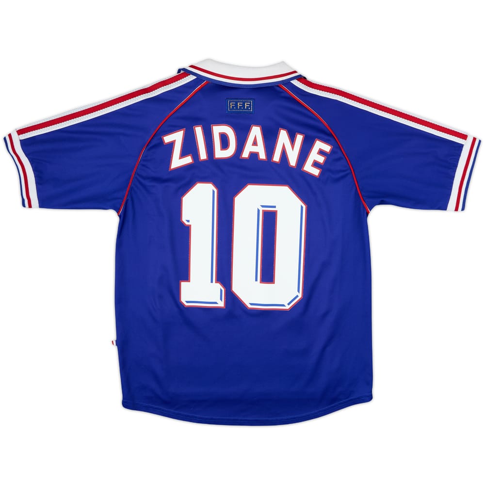 1998-00 France 'Pour Toi Zinedine Zidane' Home Shirt Zidane #10 - 8/10 - (M)