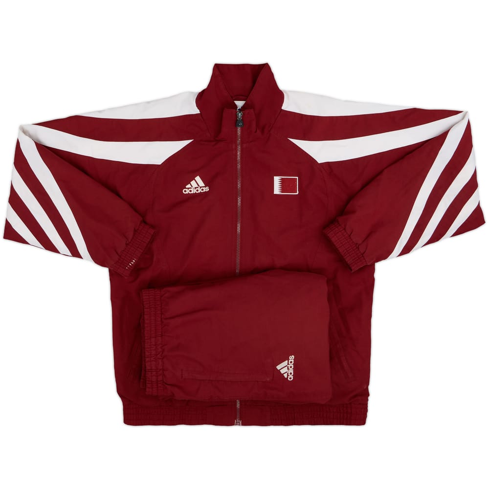 1990s Qatar adidas Full Tracksuit - 8/10 - (S)