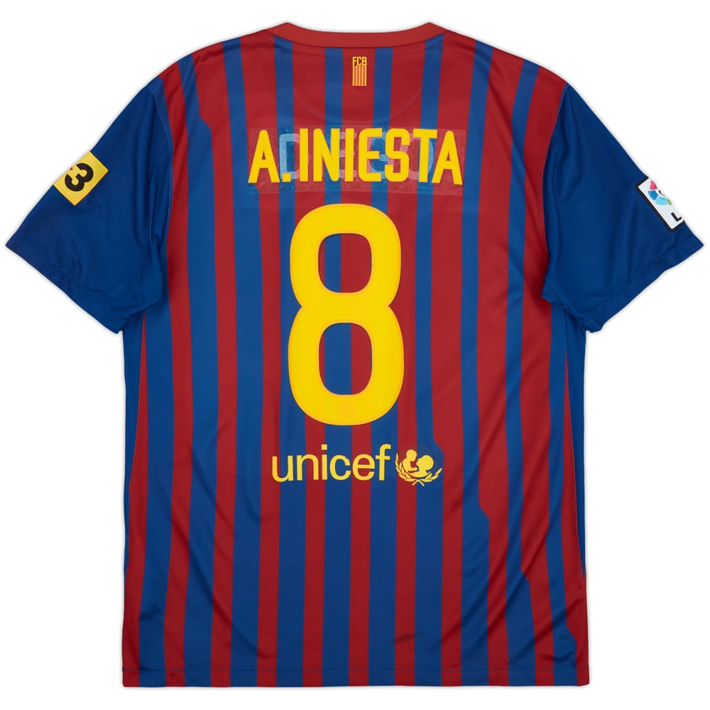 2011-12 Barcelona Home Shirt A.Iniesta #8 - 5/10 - (L)