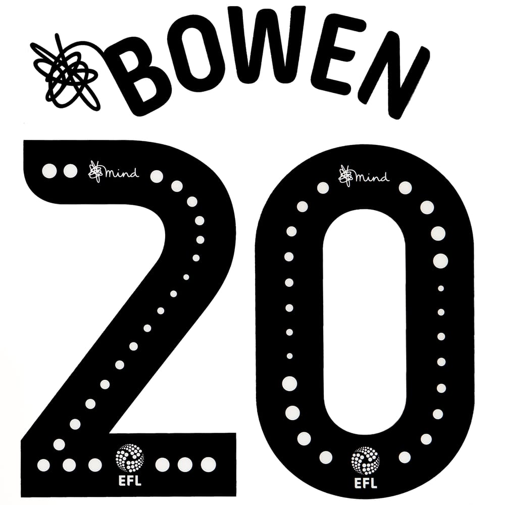 2018-20 Hull City Bowen #20 EFL Name Set