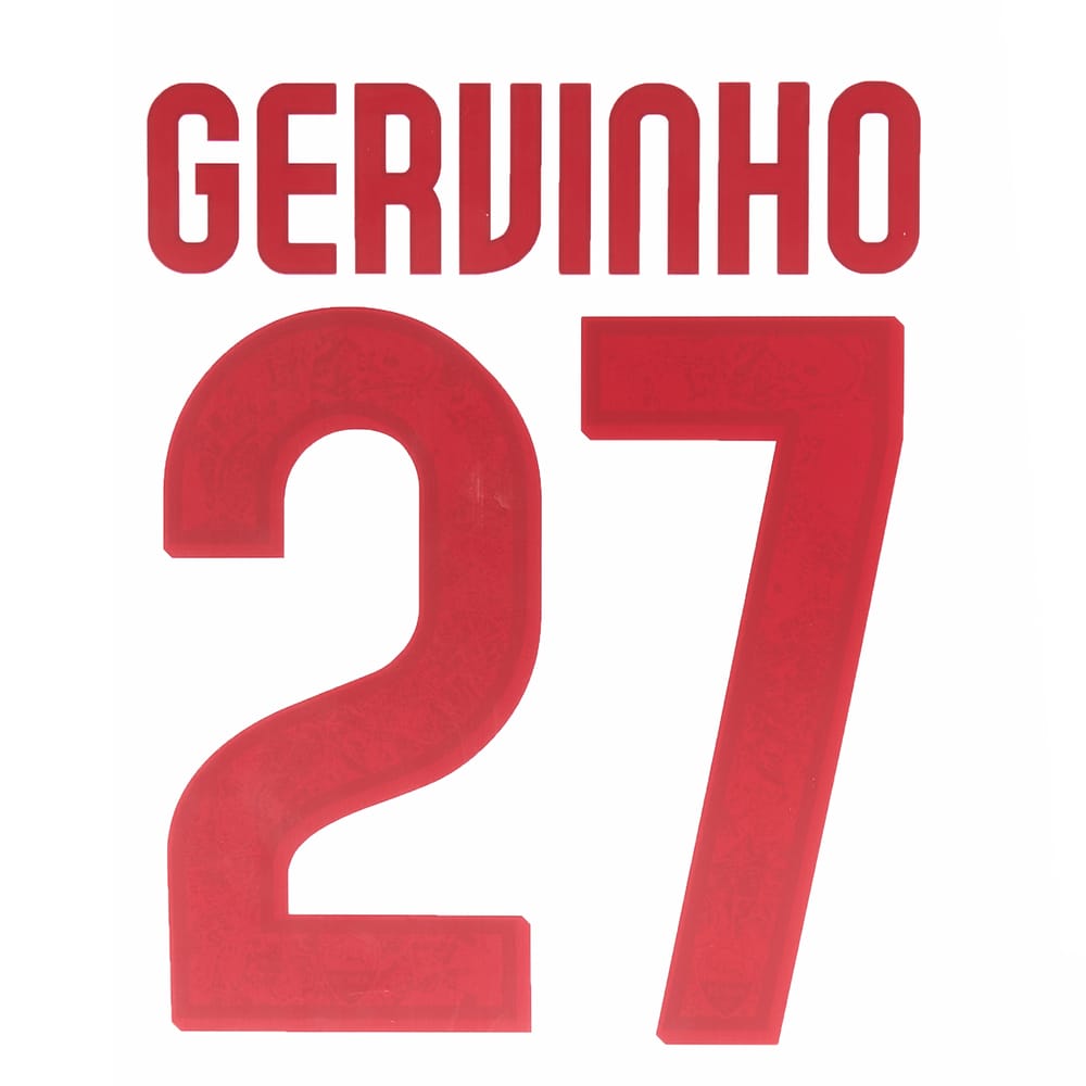 2015-16 Roma Away Gervinho #27 Name Set