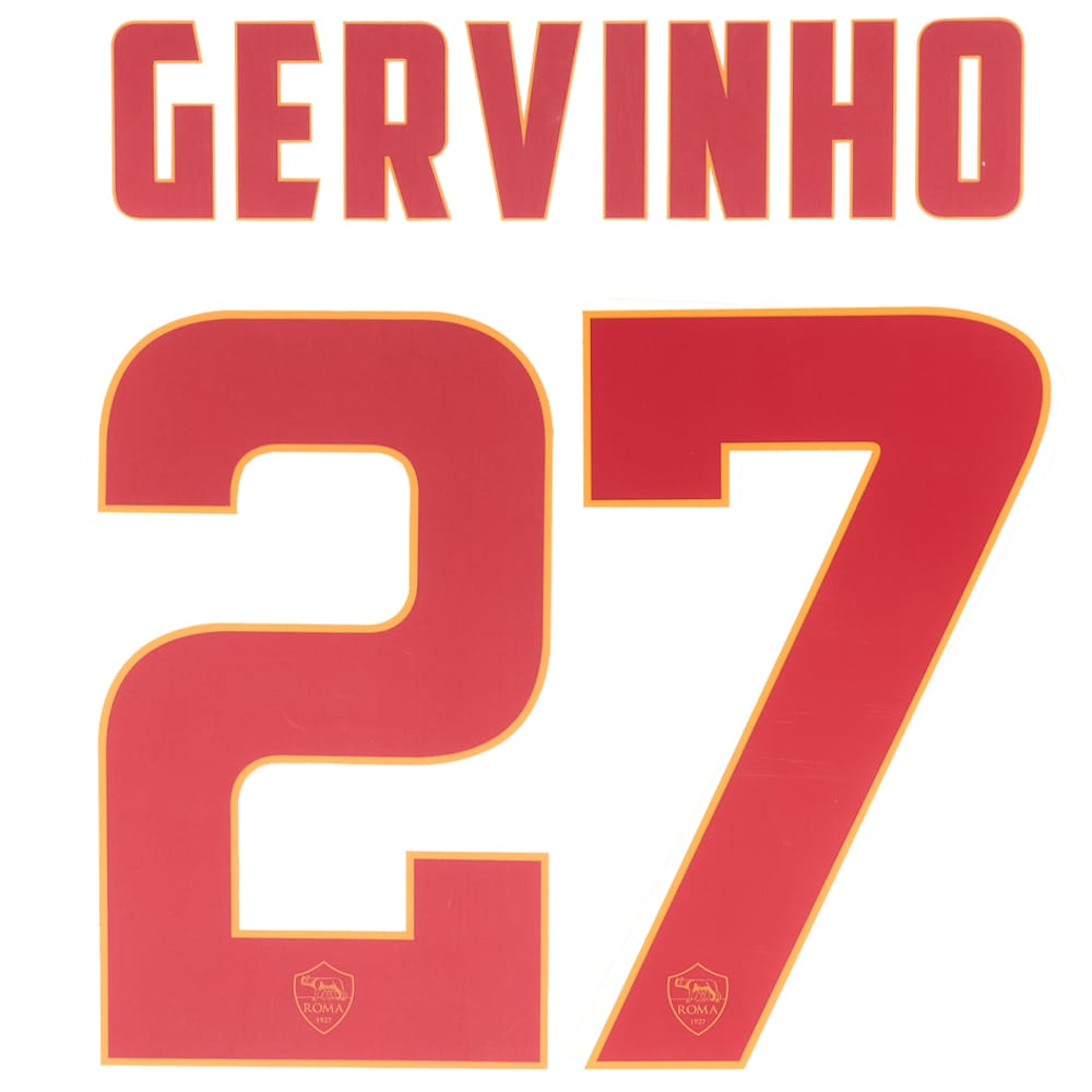 2014-15 Roma Away Gervinho #27 Name Set